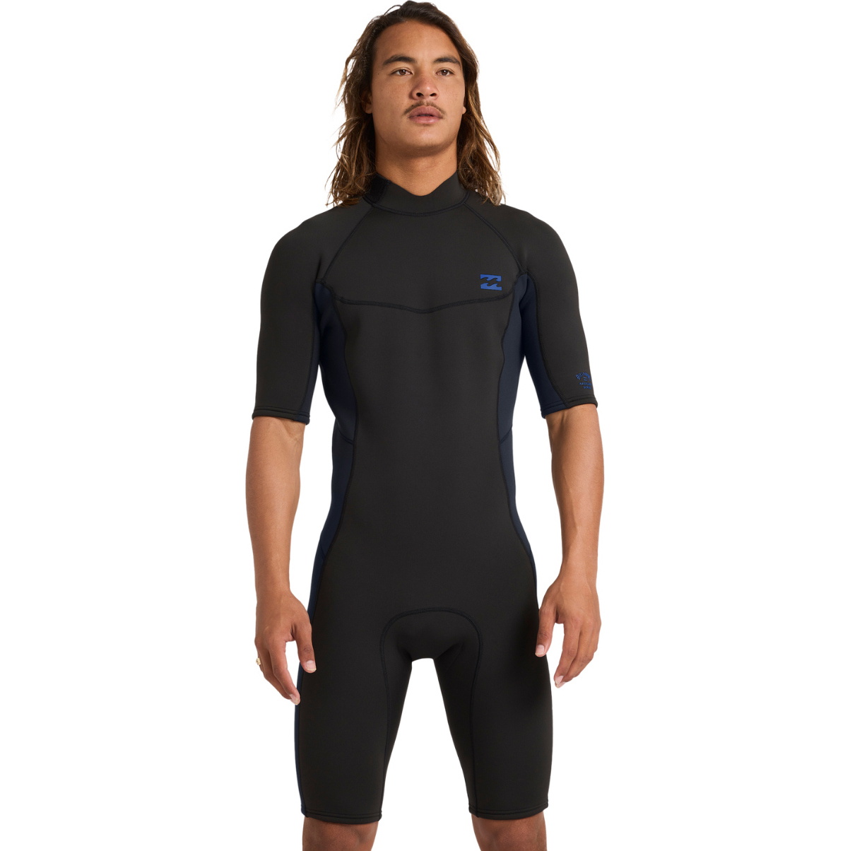 2026 Billabong Mens Absolute 2mm Back Zip Shorty Fato De Mergulho 24AW251601 - Ocean